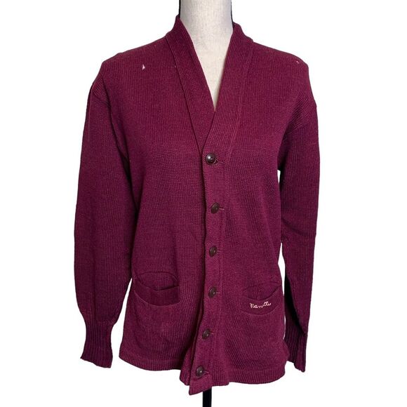 Lee High School Letter Sweater Cardigan 1950s? Midland,‎ TX Wool Has Holes VTG - Picture 1 of 14
